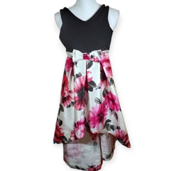 SPEECHLESS KIDS BLACK, WHITE, & PINK DRESS SZ.Y10 EUC. - Picture 2 of 8